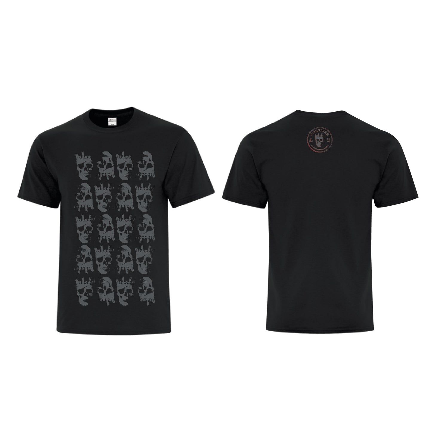 T-shirts skulls noir